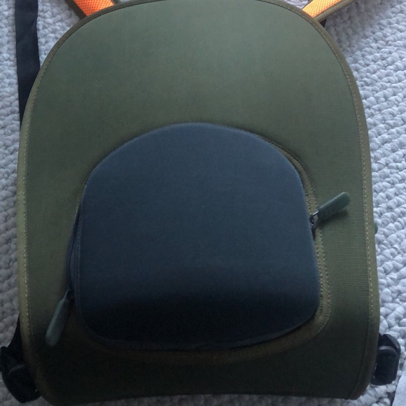 Nike new slim line neoprene khaki&orange backpack